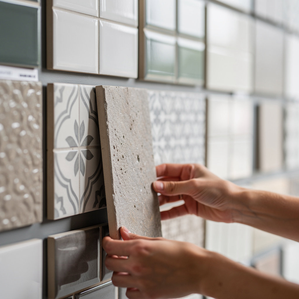 ORIGINAL STYLE TILE SHOWROOM - CHELTENHAM showroom display featuring a curated selection of original style kitchen and bathroom tiles